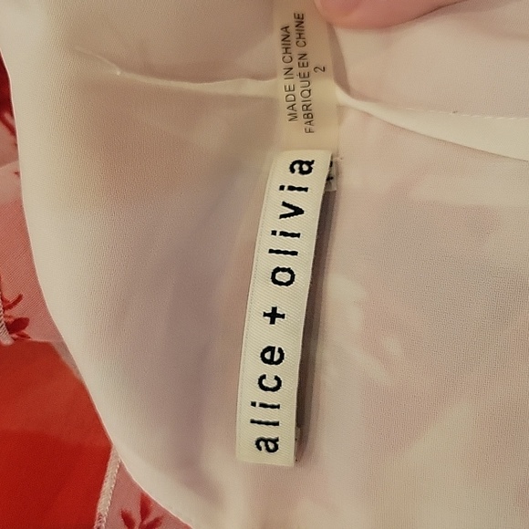 Alice + Olivia Olympia Asymmetrical Silk Maxi Dress - Picture 12 of 16